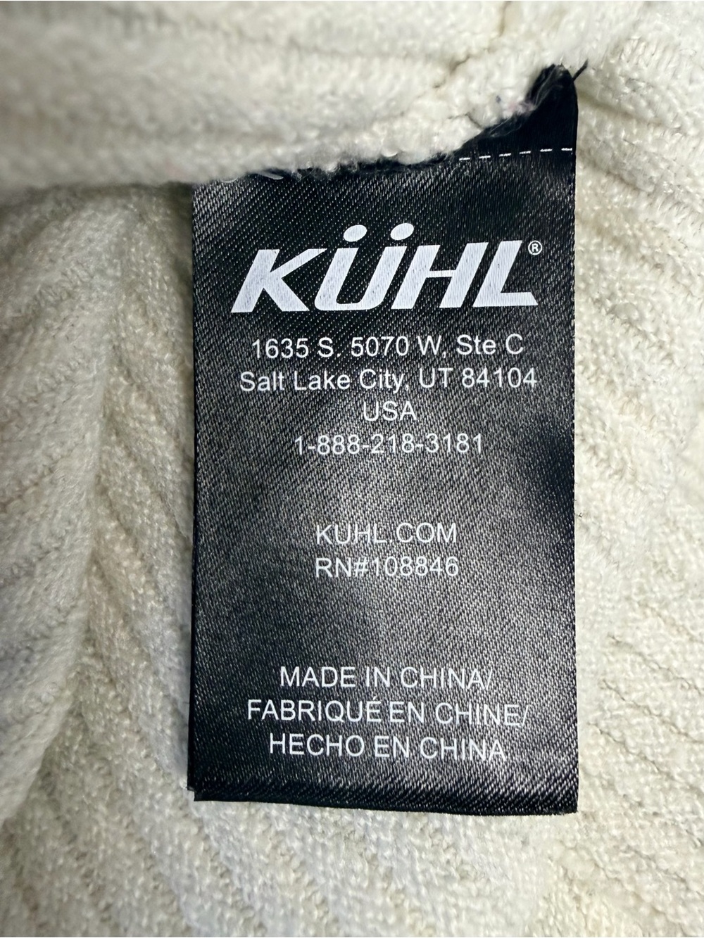 KÜHL Ivory Merino Wool Blend Ribbed Turtleneck Sweater Women’s Med Cozy Outdoor - Picture 7 of 10